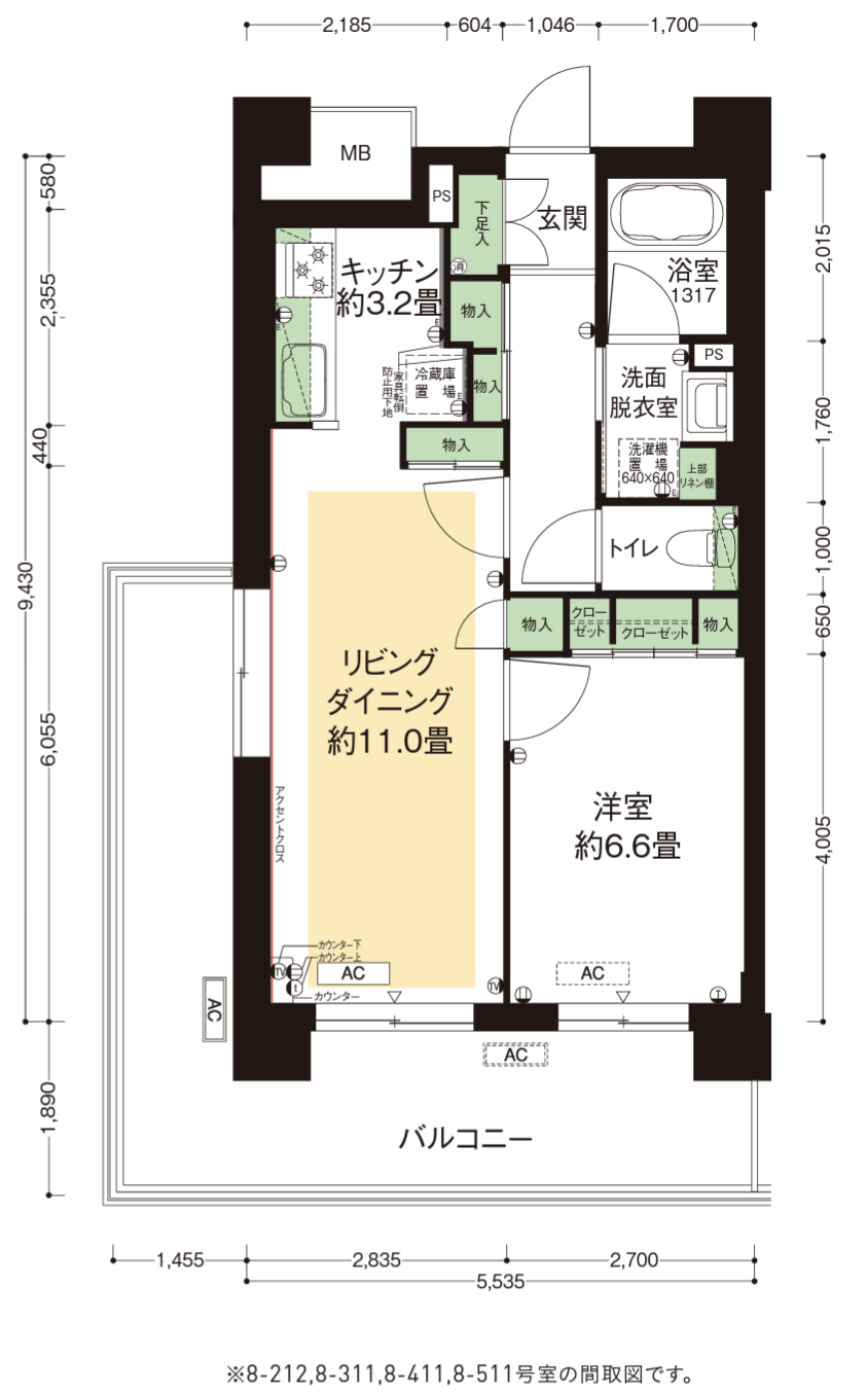 AL7タイプ｜『カーメスト大蔵の杜』の間取り図